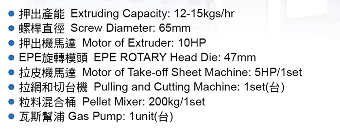 PE Formed Net Making Equipment