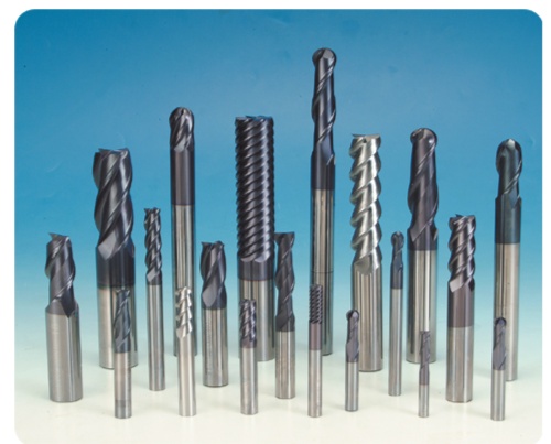 Coated square carbide end mill