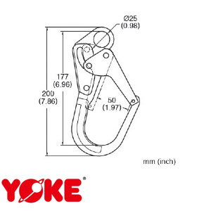 Ladder Hook 3600 LBS gate strength-N-3620