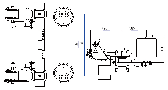 CTK Air Cylinder Push-Lift Air Suspension System