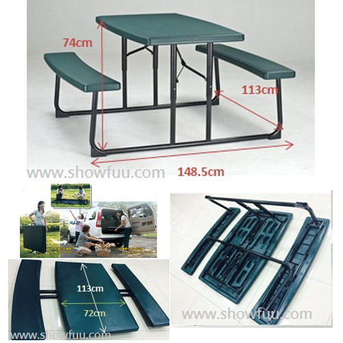 Blow Moulded Folding Table 
