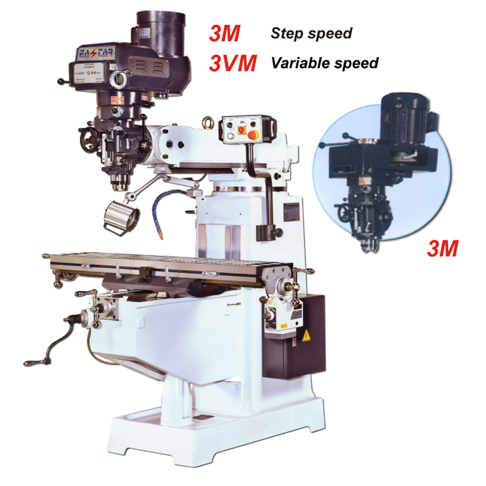 Knee Type Turret Mill-3M/3VM