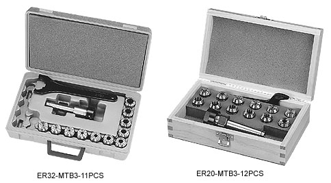 ER SPRING COLLET SYSTEM MT MORSE TAPER COLLET CHUCK KIT (DIN228)