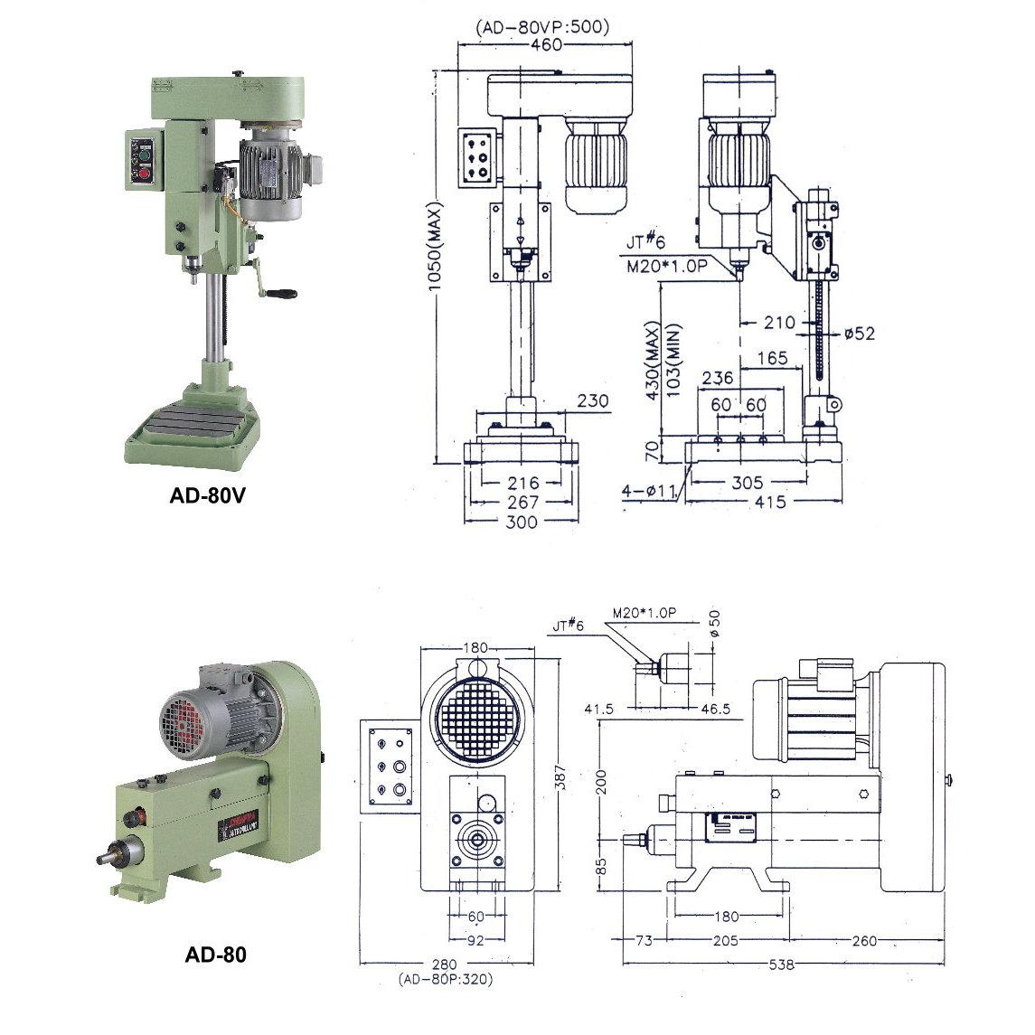 Auto Drilling Unit with Air-Hydro Tool Feed-AD-80VS,AD-80