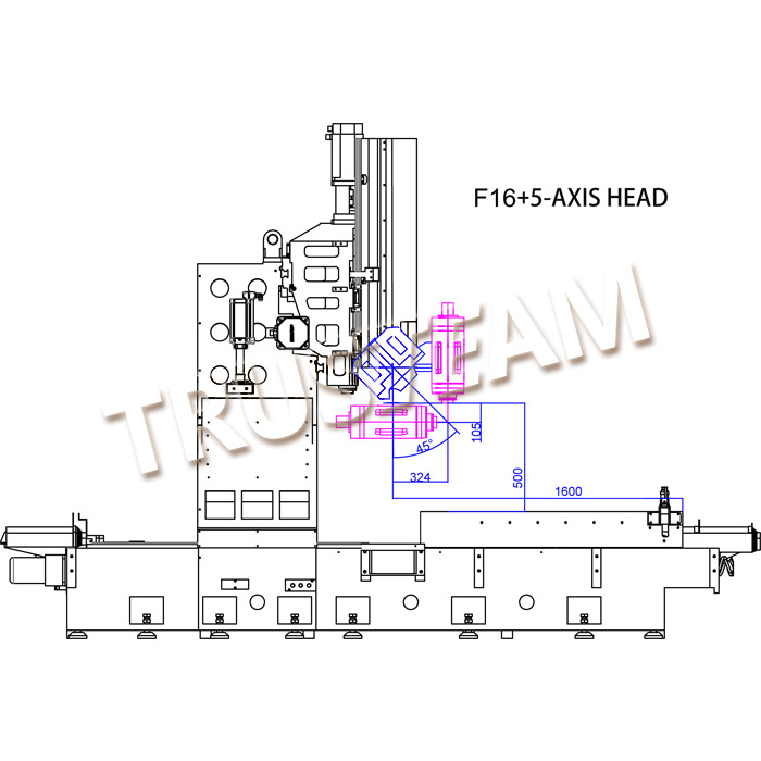 Double Column VMC with 5-Axis Head-F16-5AXIS HEAD