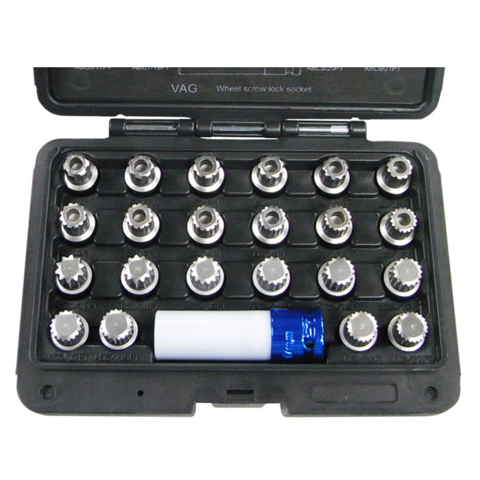 23 PCS VW WHEEL LOCK SCREW SOCKET SET-00223-VW