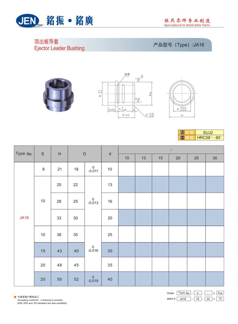 Ejector Leader Bushing-JA16