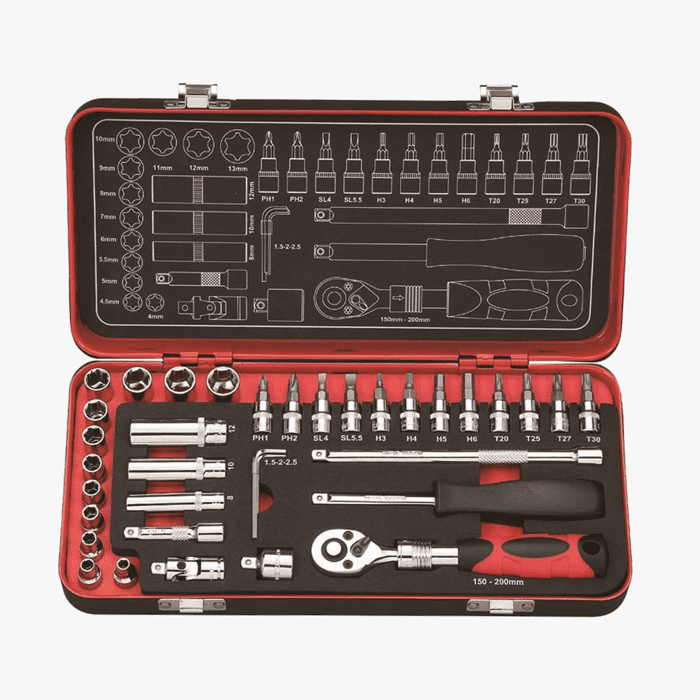 36pcs 1／4" Dr. Socket Set