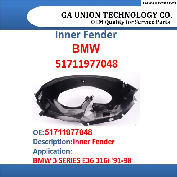 Inner fender 51711977048-51711977048