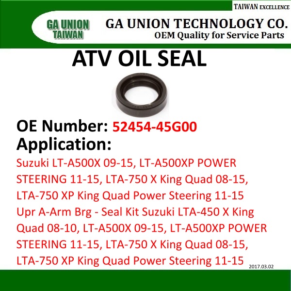 ATV A-Arm Bearing OIL SEAL-52454-45G00