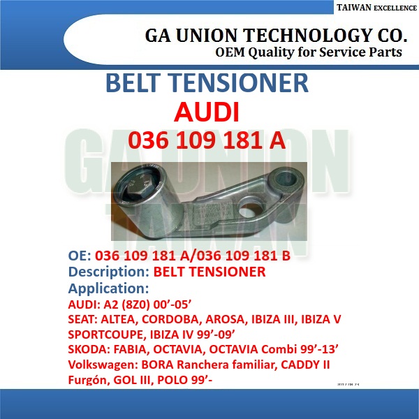 BELT TENSIONER-036109181B 036109181A