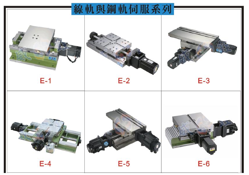  Track and rail servo series-E -1 ~ 12