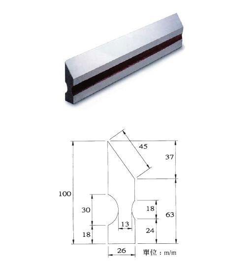  Half knife type - slope true standard-I R