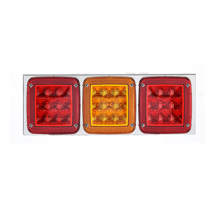 Taillight Truck 24V LED tail light Red／Amber／Red light L shape-GP-7102L