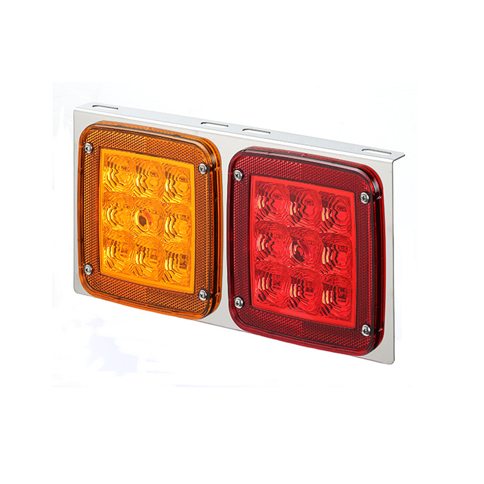 Tail Lamp Rear Light for Trucks Amber／Red light L shape-GP-7101L