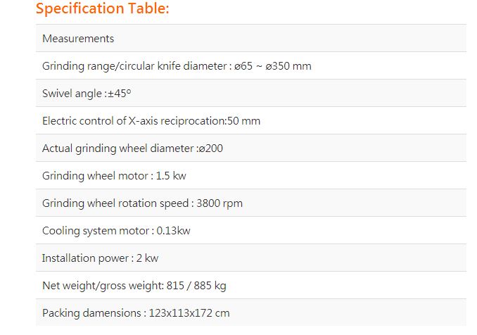 Circular Knives & Slitter Knives Grinding Machine (CV-350)