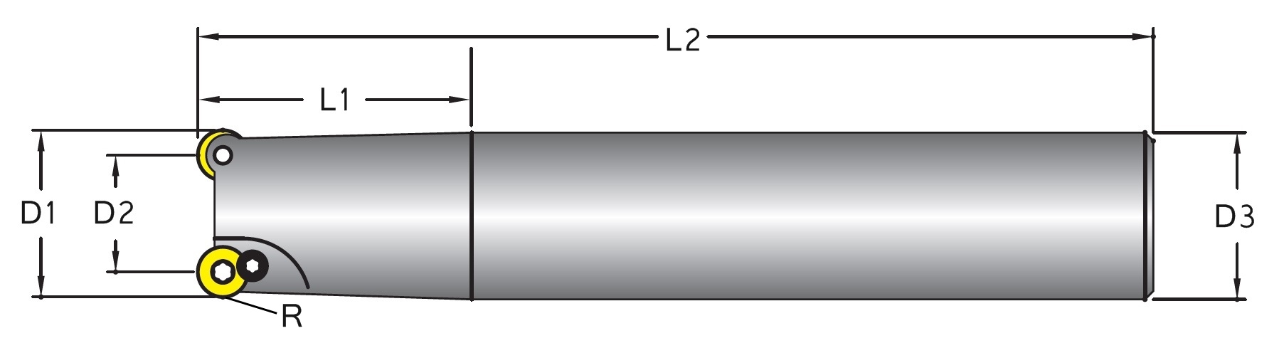 Corner Radius End Mill-DHRD