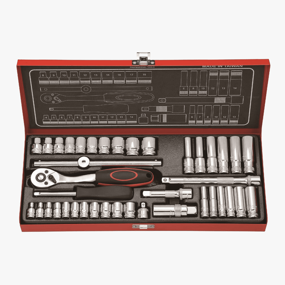 40pcs 1／4" & 3／8" Dr. Socket Wrench Set