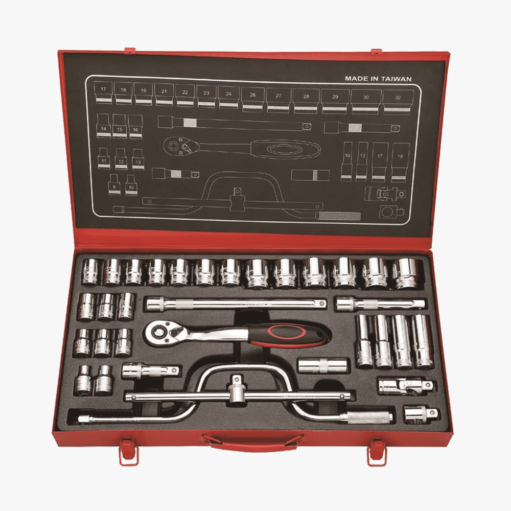 34pcs 1／2" Dr. Socket Wrench Set