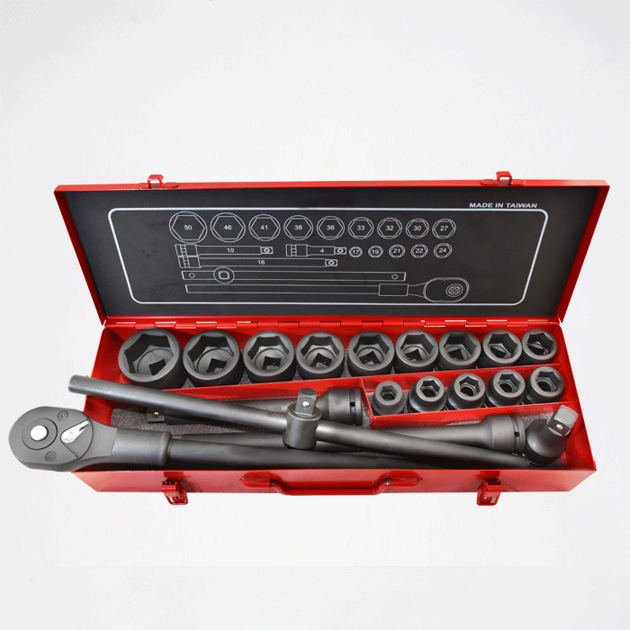 19pcs 3／4" Dr. Impact Socket Set