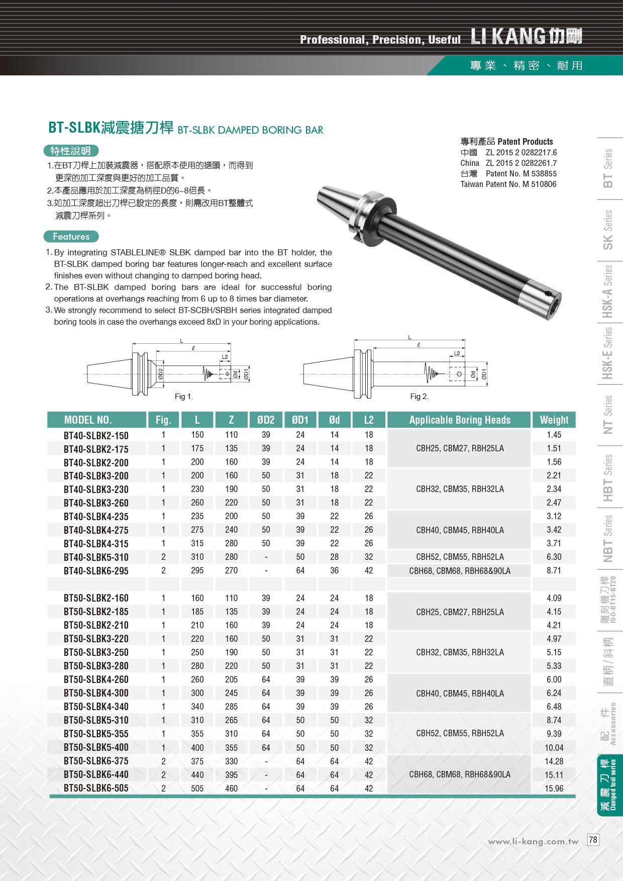 減震搪刀桿-SLBK