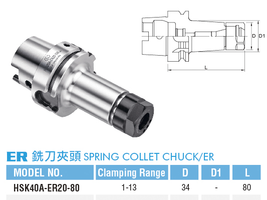 ER銑刀夾頭-ER