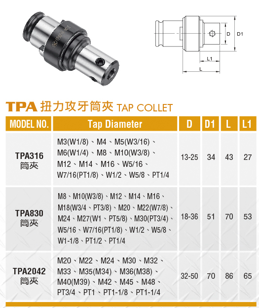 伸縮扭力攻牙器-TPA