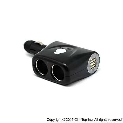 Multi-Socket Car Charger (90° Angulation)