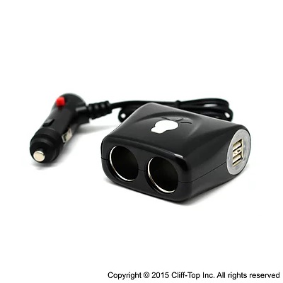 Cliff-Top™ Multi-Socket Car Charger (Extended)