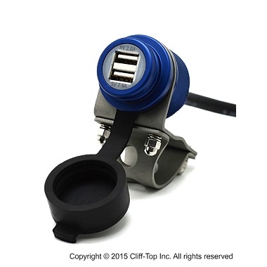 Cliff-Top® Aluminium 4.6A Universal USB Charger(B)