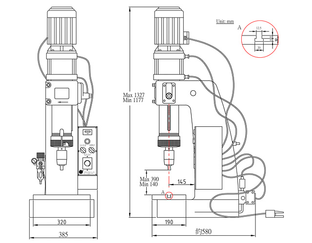 Pneumatic Riveting Machine