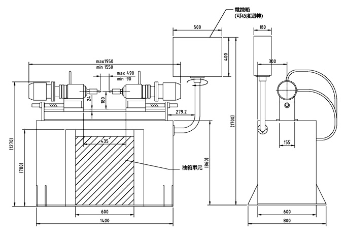 油壓式對鉚機-TC-152-2H