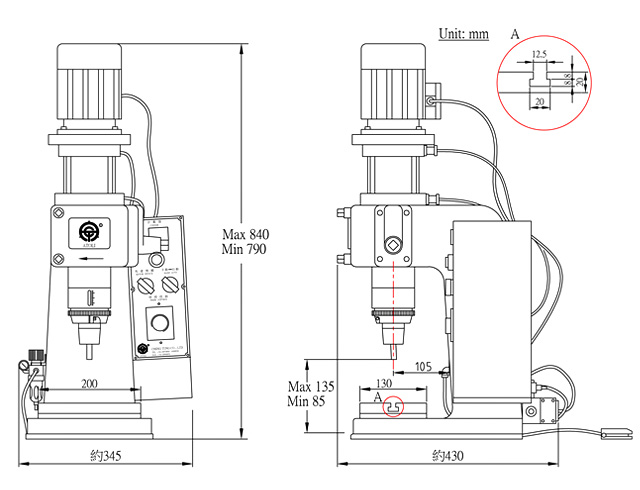 Pneumatic Riveting Machine