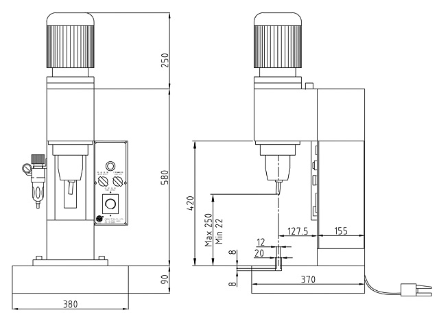 Pneumatic Radial Riveting Machine