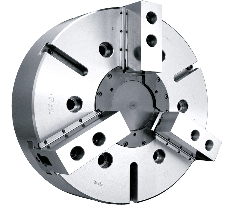 3-jaw wedge type non through-hole waterproof power chucks (with adaptor)