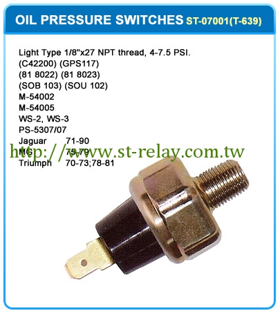 Oil Pressure Switches-ST-07001