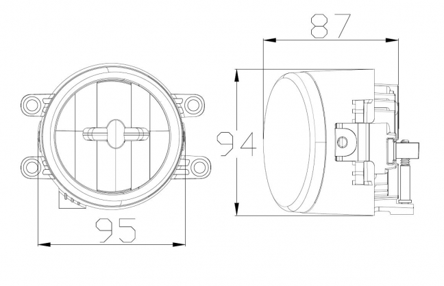 FOG LIGHT- FOR TOYO*A V969