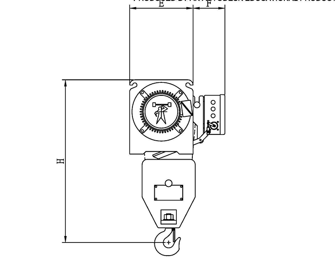 60HZ Electric Foot-Mounted Wire rope hoist