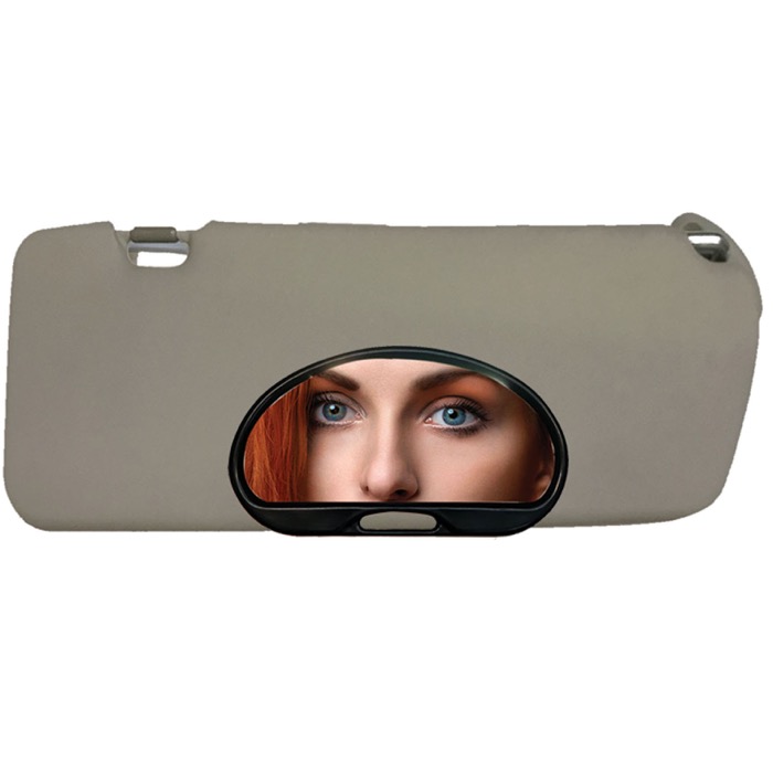 CLIP TO SUN VISOR FLAT MIRROR LENS