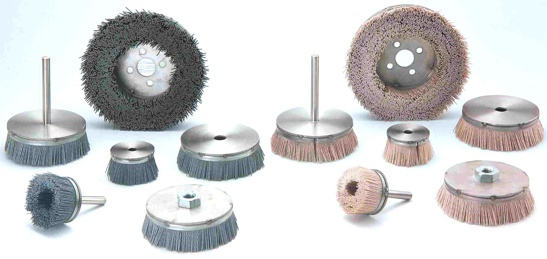 Abrasive Nylon brushesGrit choices are available in Silicon Carbide & Aluminum Oxide 