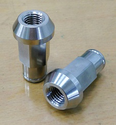 Wheel nut, standard head taper seat Titanium nuts.