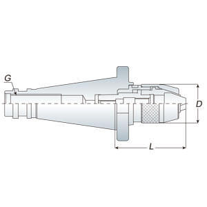 APU 直截式鑽夾頭刀桿-SK 系列 DIN2080