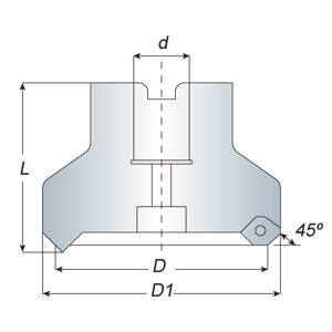 SE4R45 Face Mill Cutter Accessories