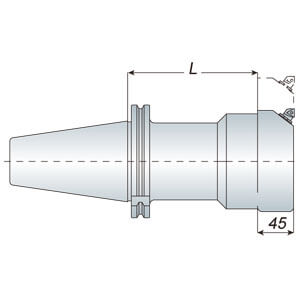 BCT 大孔徑滑板式精搪刀桿-SK 系列 DIN69871A