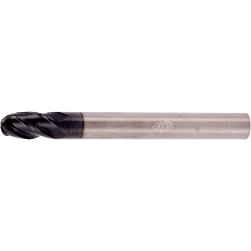 MICRO GRAIN CARBIDE, 4 FLUTE, BALL END MILLS-ST660-4AE (TIALN)