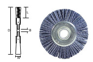 DIY ABRASIVE NYLON BRUSHES Series with Hex-Shank	