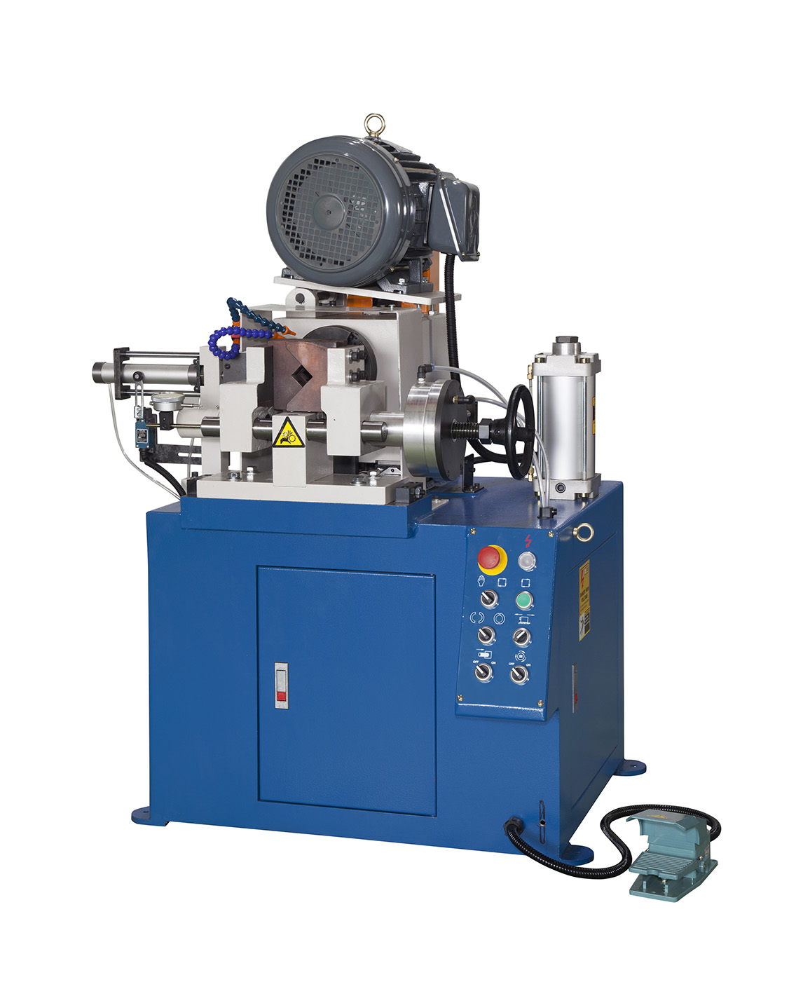 SINGLE END CHAMFERING MACHINE FOR METAL ROUND TUBE,BAR／SEMI AUTOMATIC TYPE