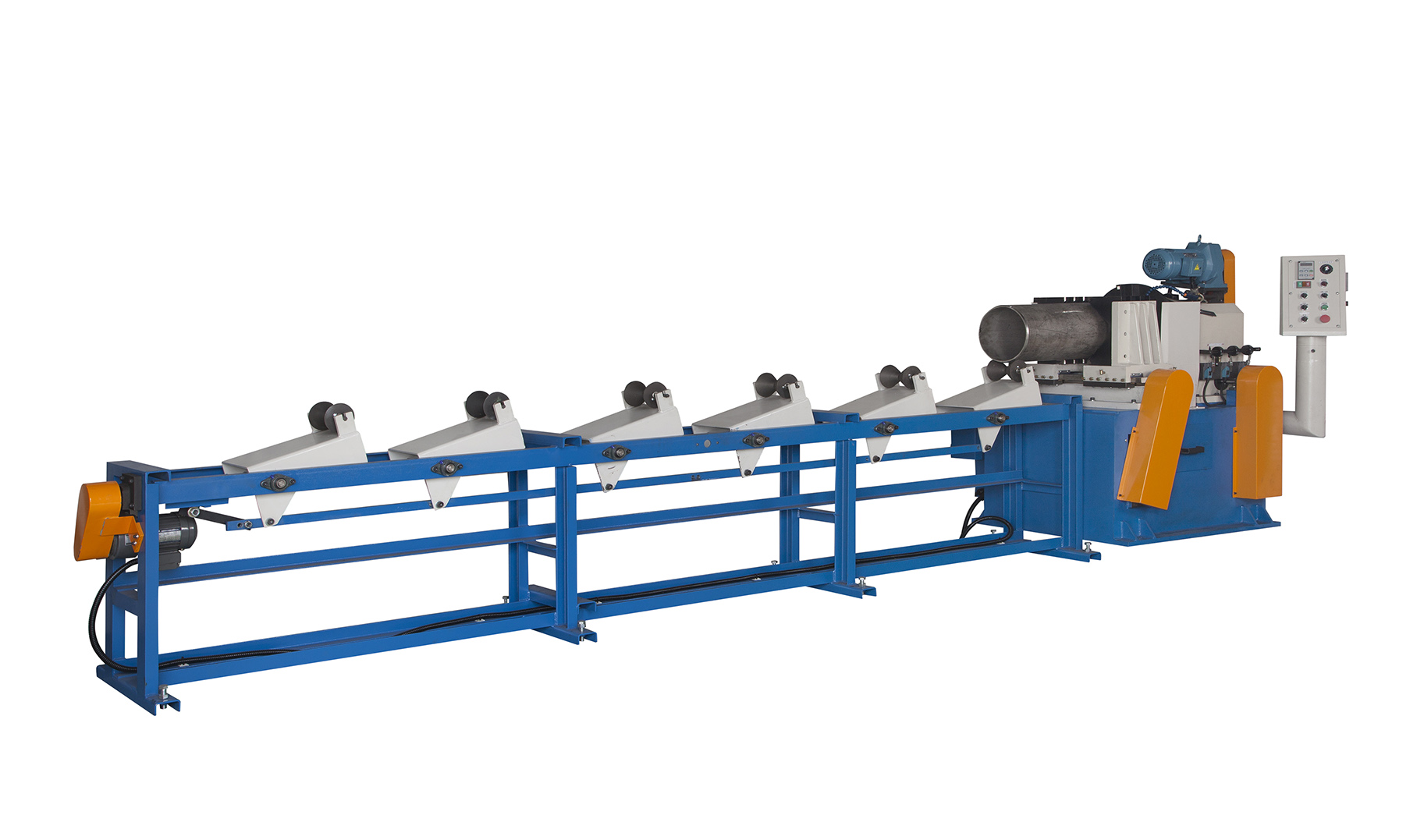 SINGLE END CHAMFERING MACHINE FOR METAL ROUND TUBE,BAR／SEMI AUTOMATIC TYPE-C-180-2A,C-300-1A,C-300-2A