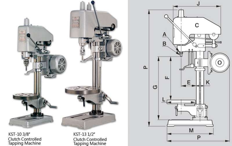 Precision Clutch type Tapping Machine-KST-10,13