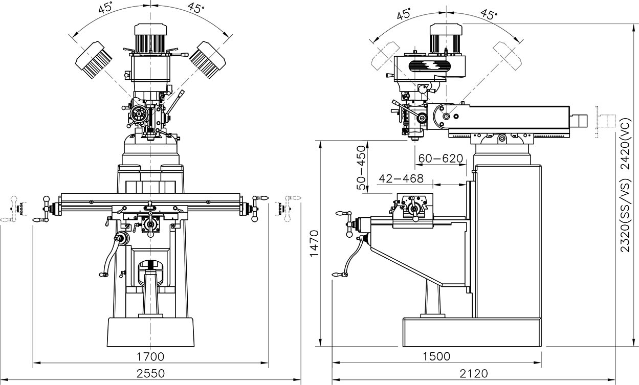 Vertical Turret Milling Machine